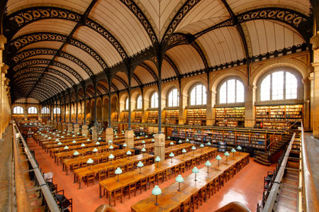Paris, Bibliothek Sainte-Genevieve, Lesesaal